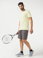 Technosport Crew Neck Tshirt (Double Cool) - OR60 - YELLOW B