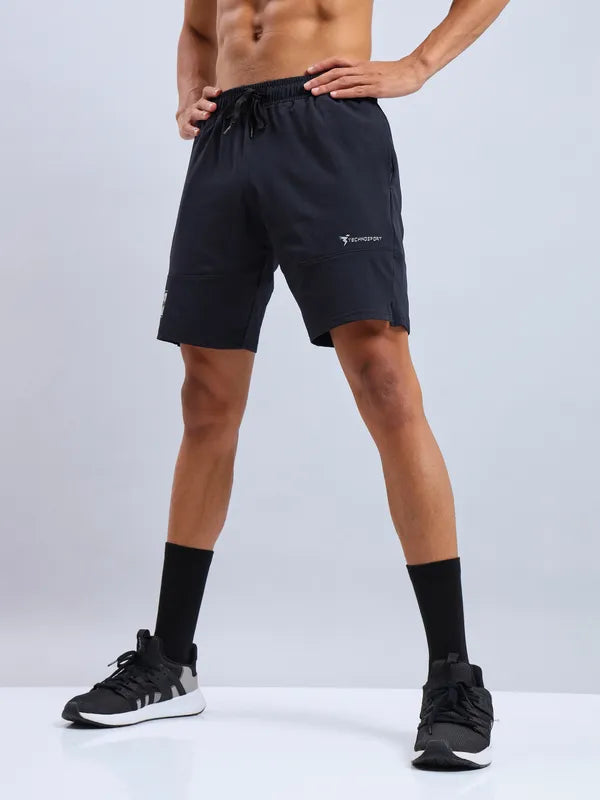 Technosport Men Shorts (Elasto Lite) - OR656 - BLACK