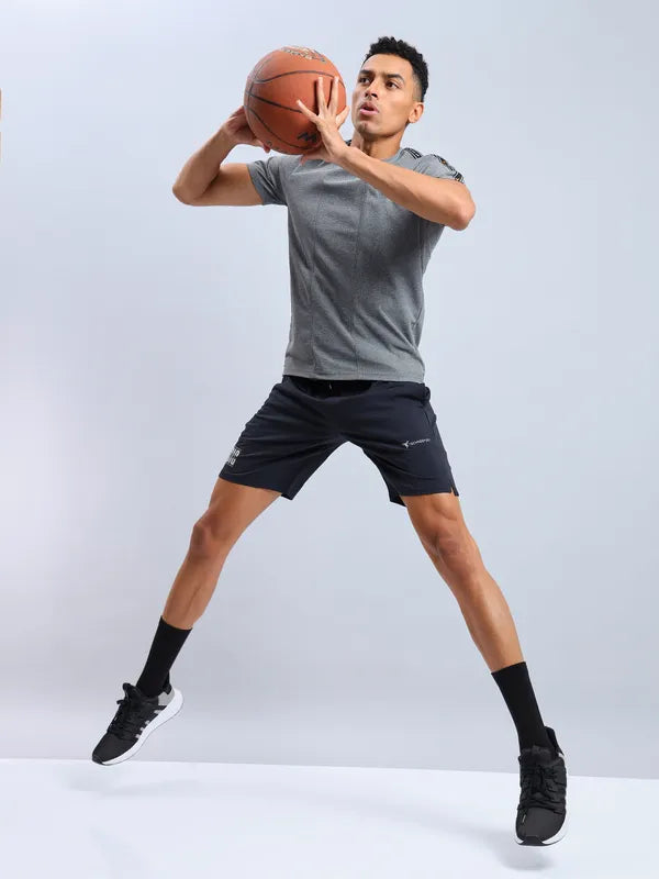 Technosport Men Shorts (Elasto Lite) - OR656 - BLACK