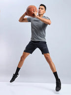 Technosport Men Shorts (Elasto Lite) - OR656 - BLACK