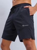 Technosport Men Shorts (Elasto Lite) - OR656 - BLACK