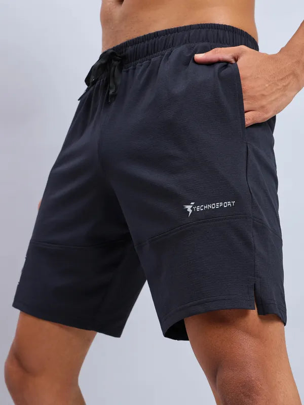 Technosport Men Shorts (Elasto Lite) - OR656 - BLACK