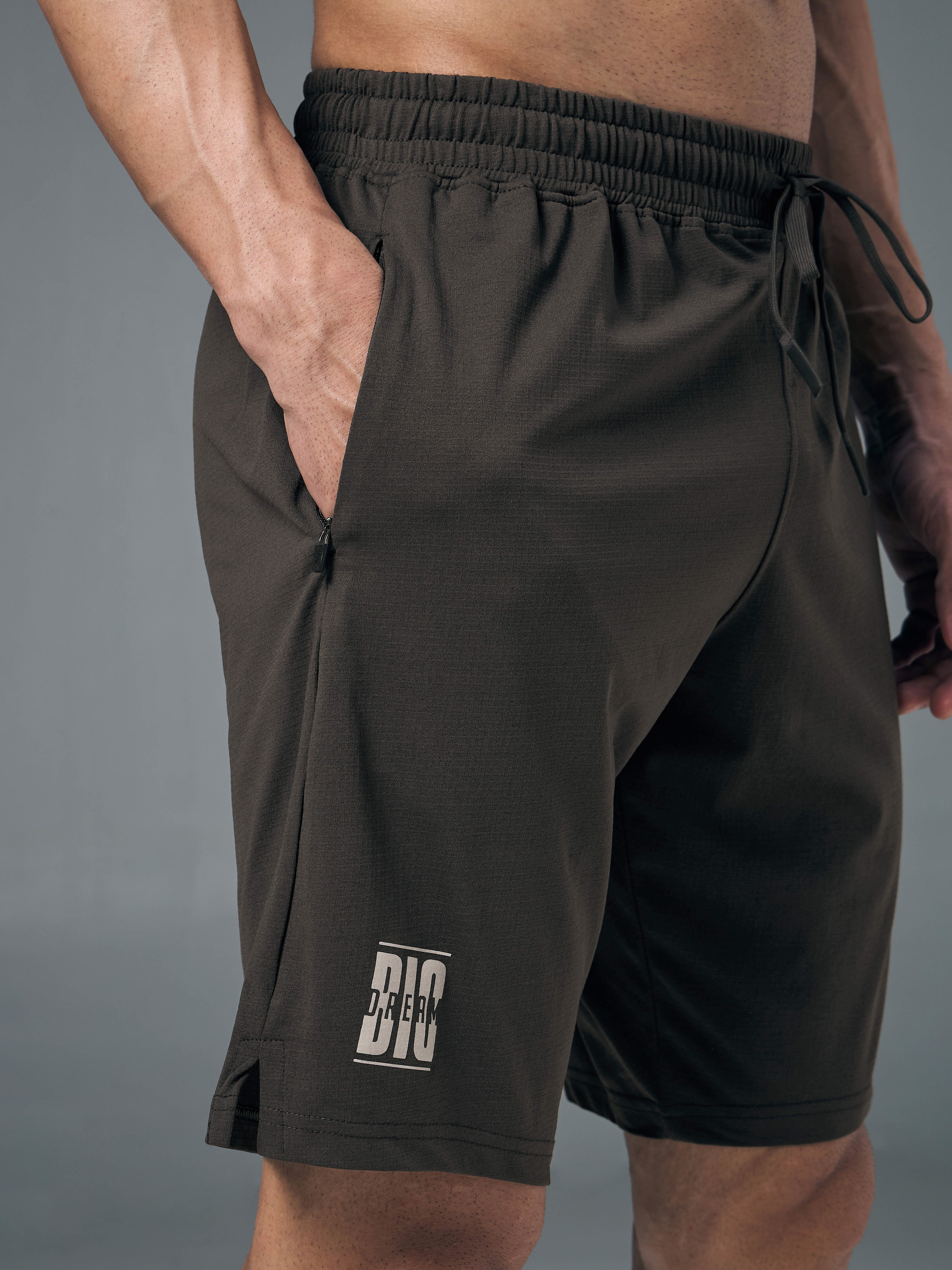 Technosport Men Shorts (Elasto Lite) - OR656 - BLACK
