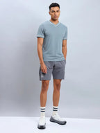 Technosport Men Shorts (Elasto Lite) - OR656 - IRON GREY