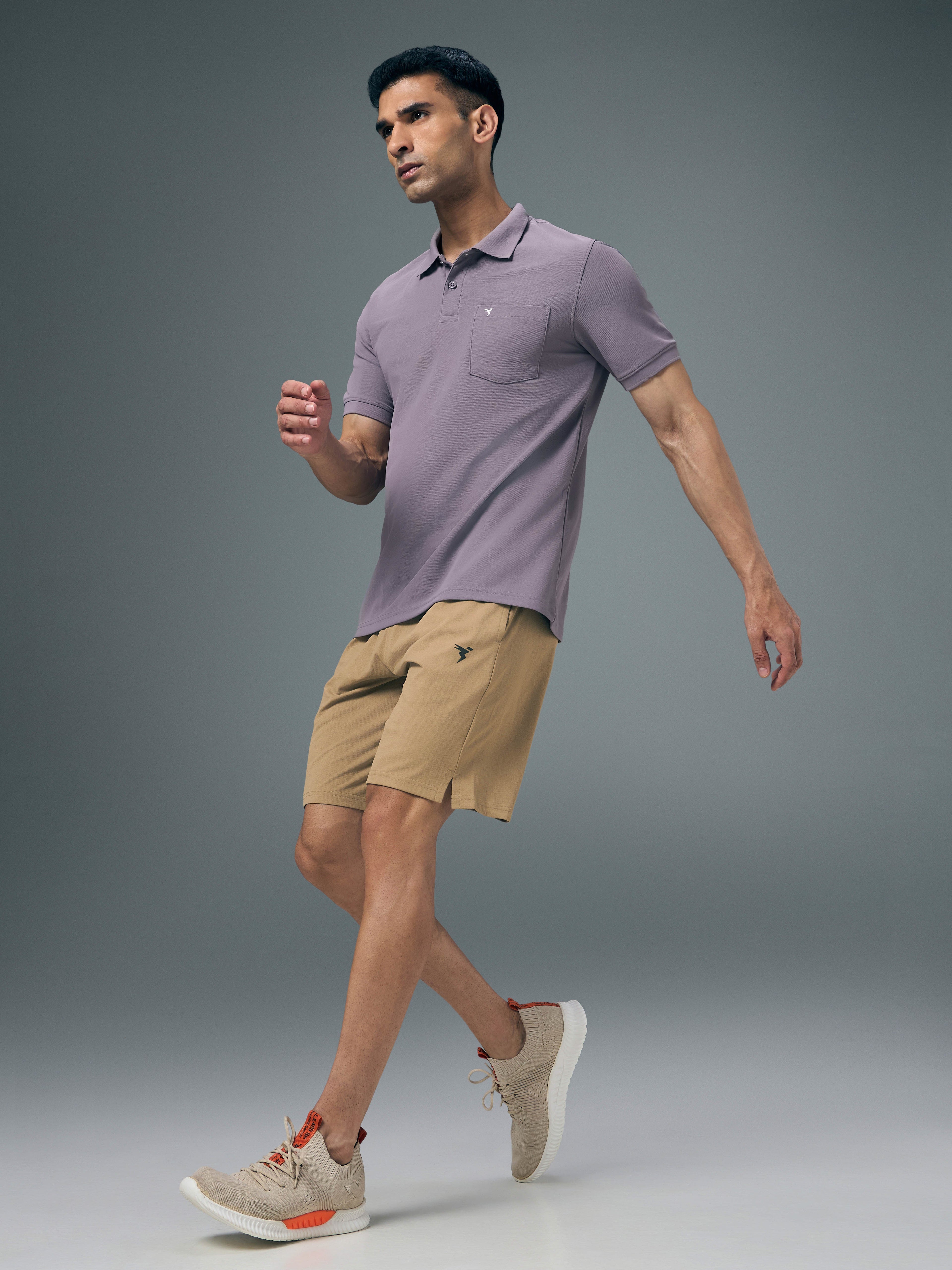 Technosport Men Shorts (Elasto Lite) - OR656 - KHAKI