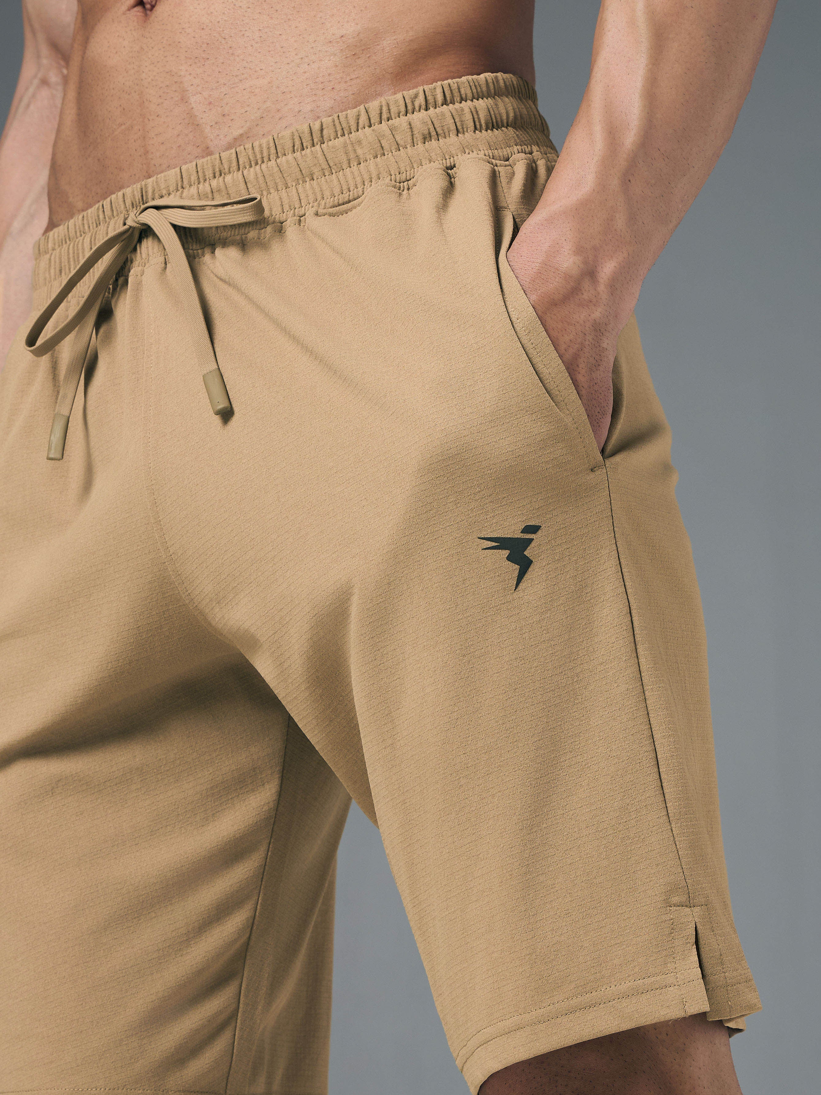 Technosport Men Shorts (Elasto Lite) - OR656 - KHAKI