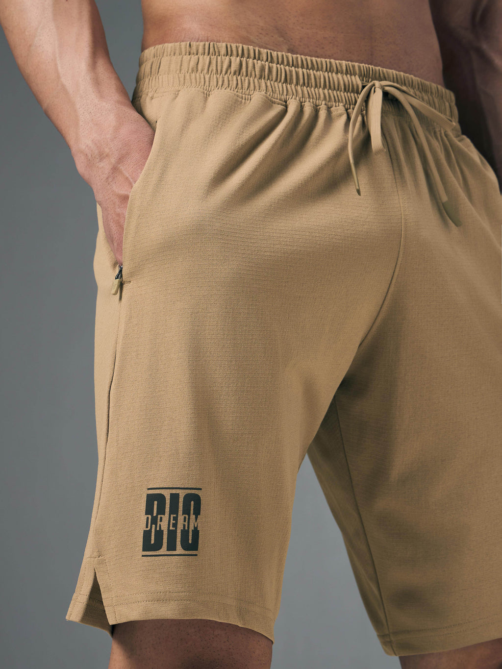 Technosport Men Shorts (Elasto Lite) - OR656 - KHAKI