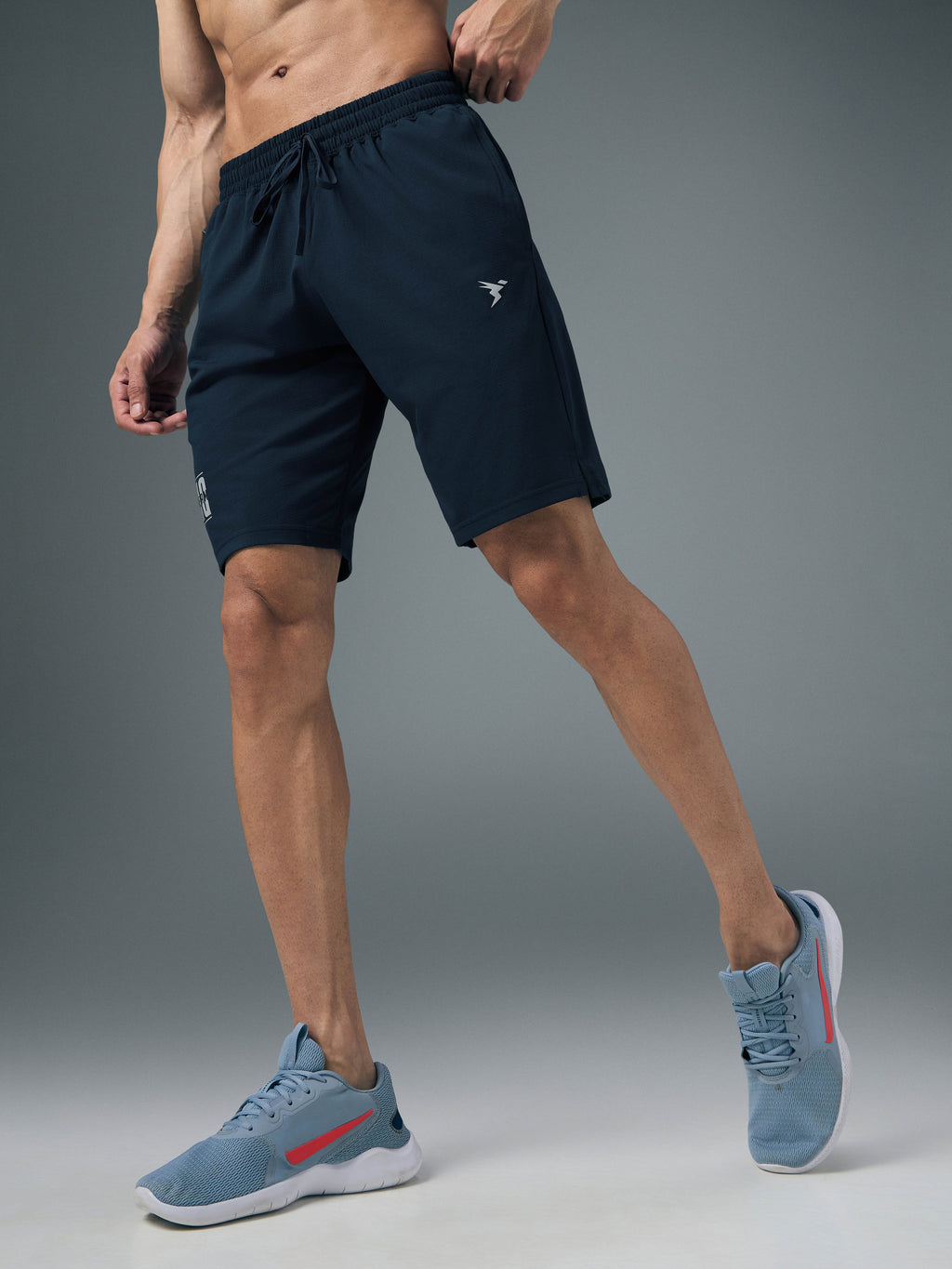 Technosport Men Shorts (Elasto Lite) - OR656 - NAVY B