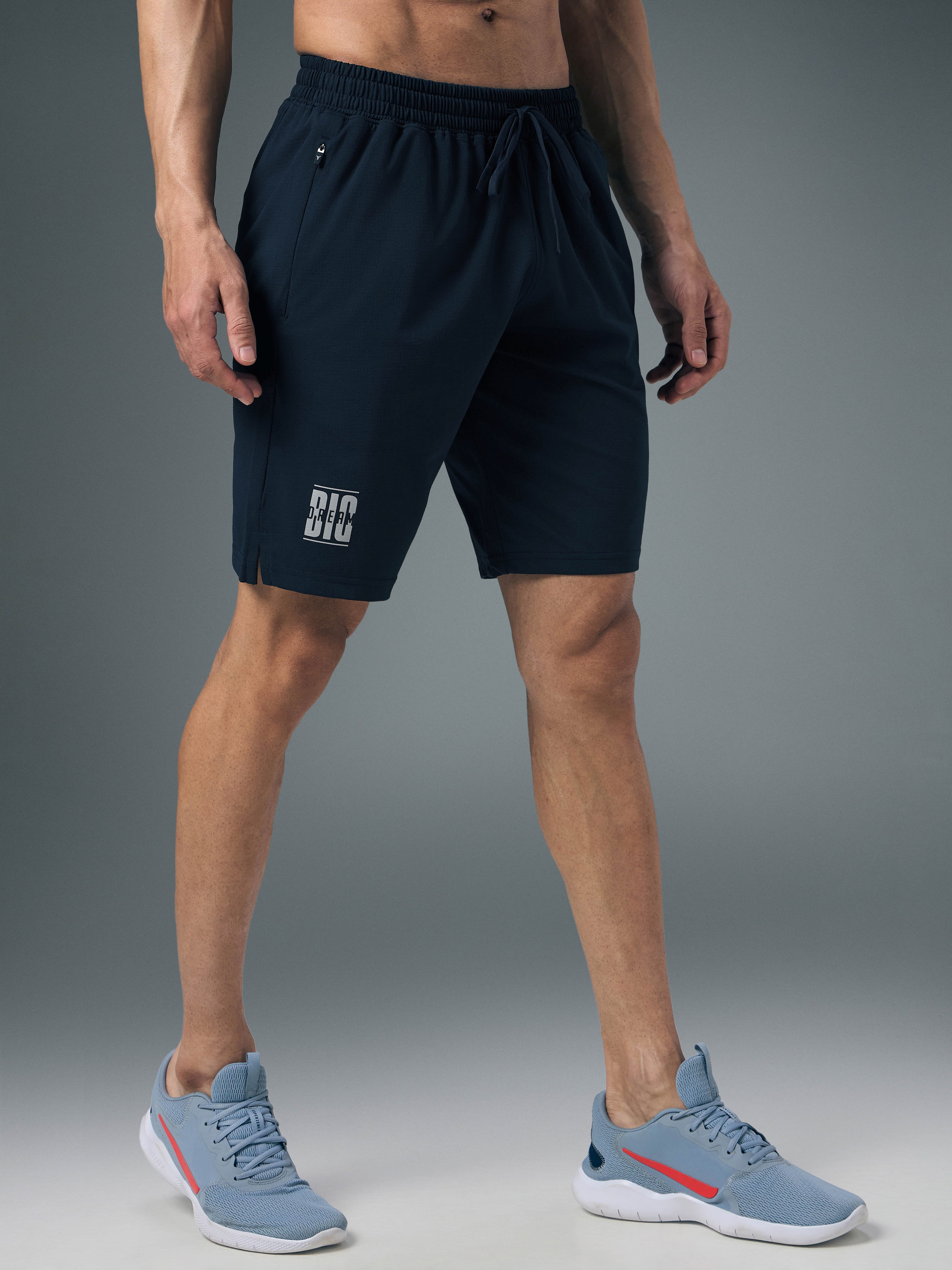 Technosport Men Shorts (Elasto Lite) - OR656 - NAVY B