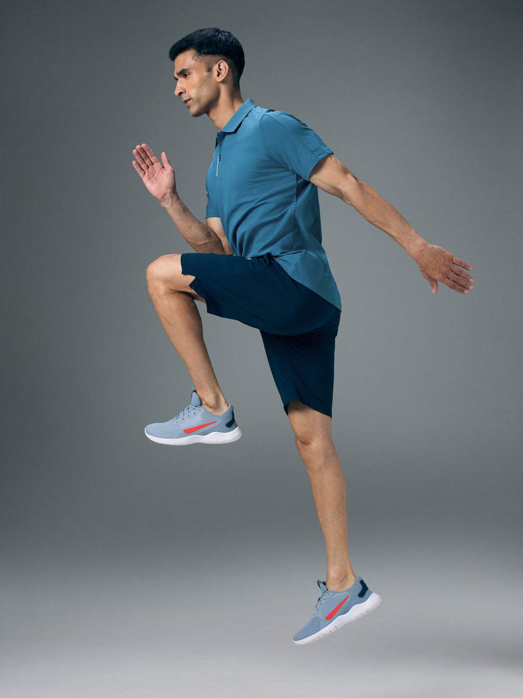 Technosport Men Shorts (Elasto Lite) - OR656 - NAVY B