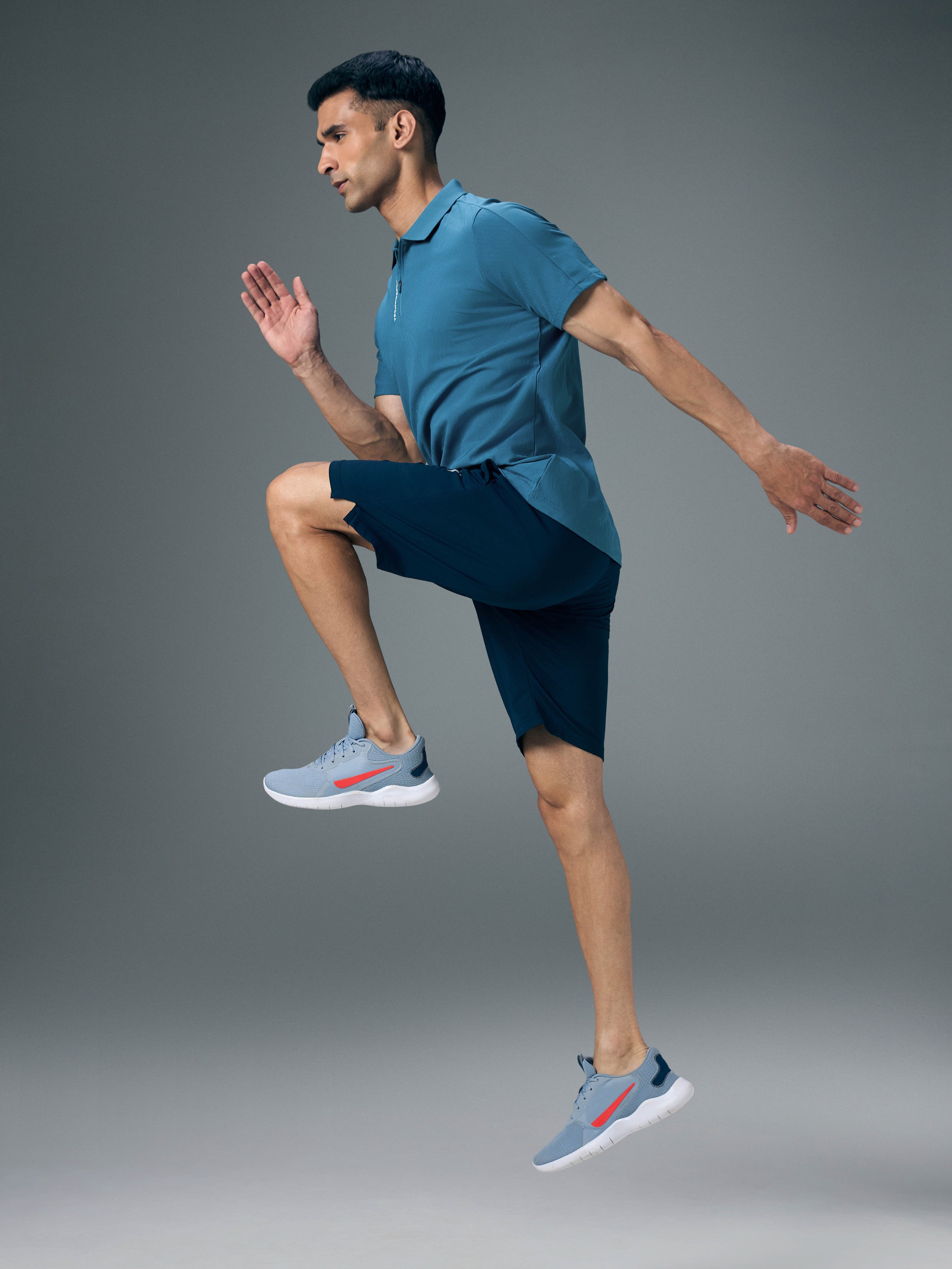 Technosport Men Shorts (Elasto Lite) - OR656 - NAVY B