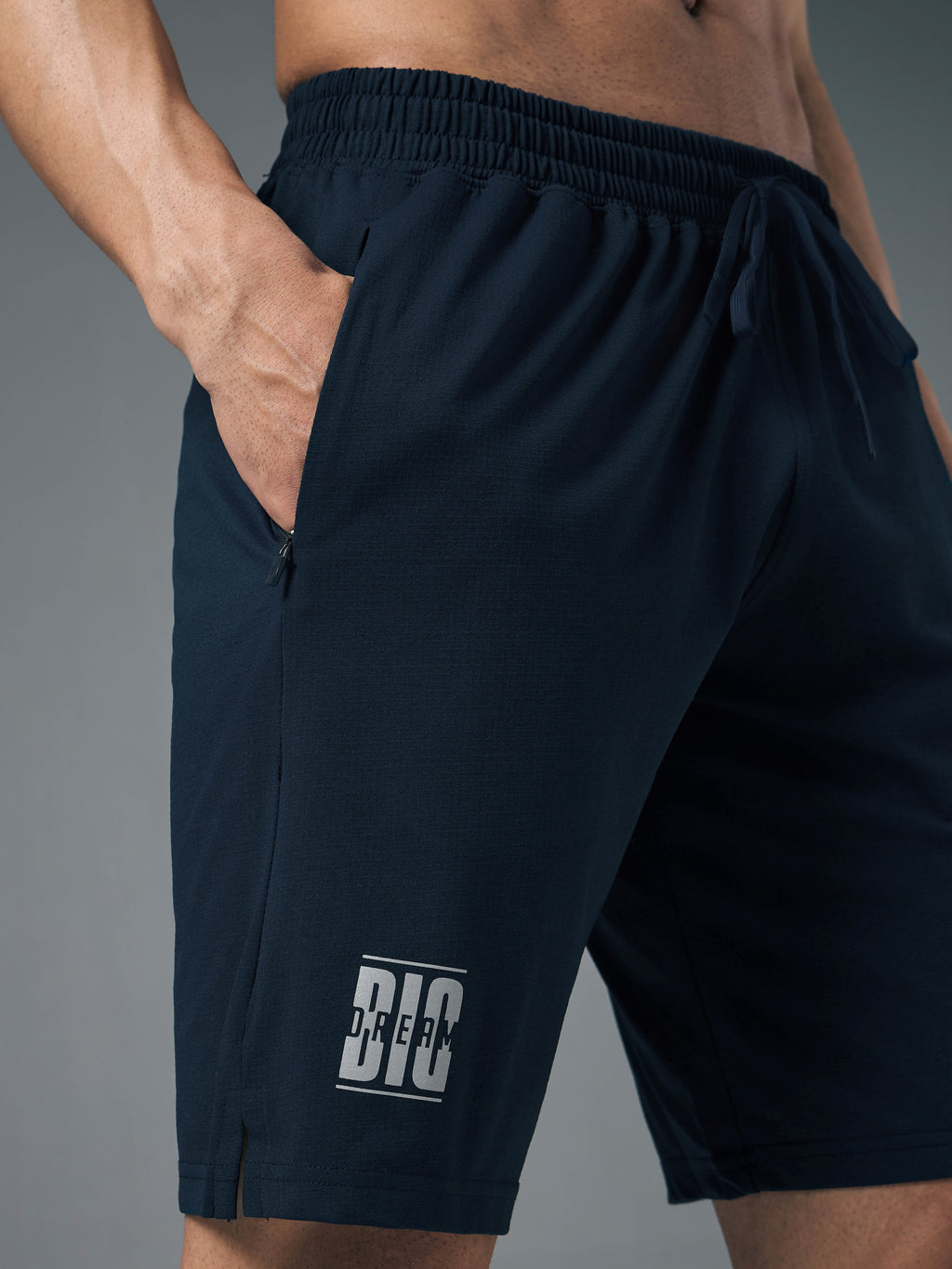 Technosport Men Shorts (Elasto Lite) - OR656 - NAVY B