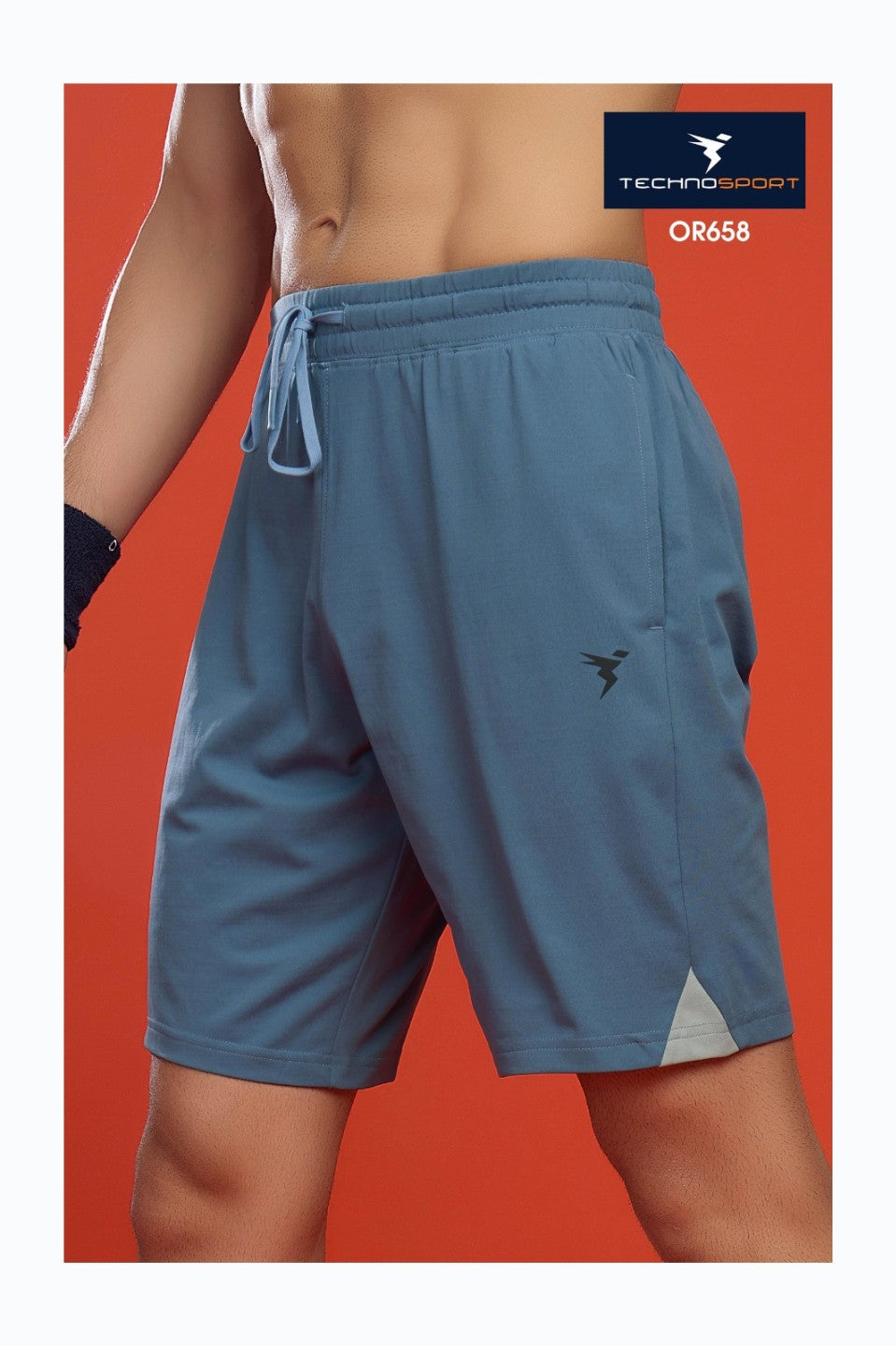 Technosport Men Shorts - OR658 - BLUE STONE