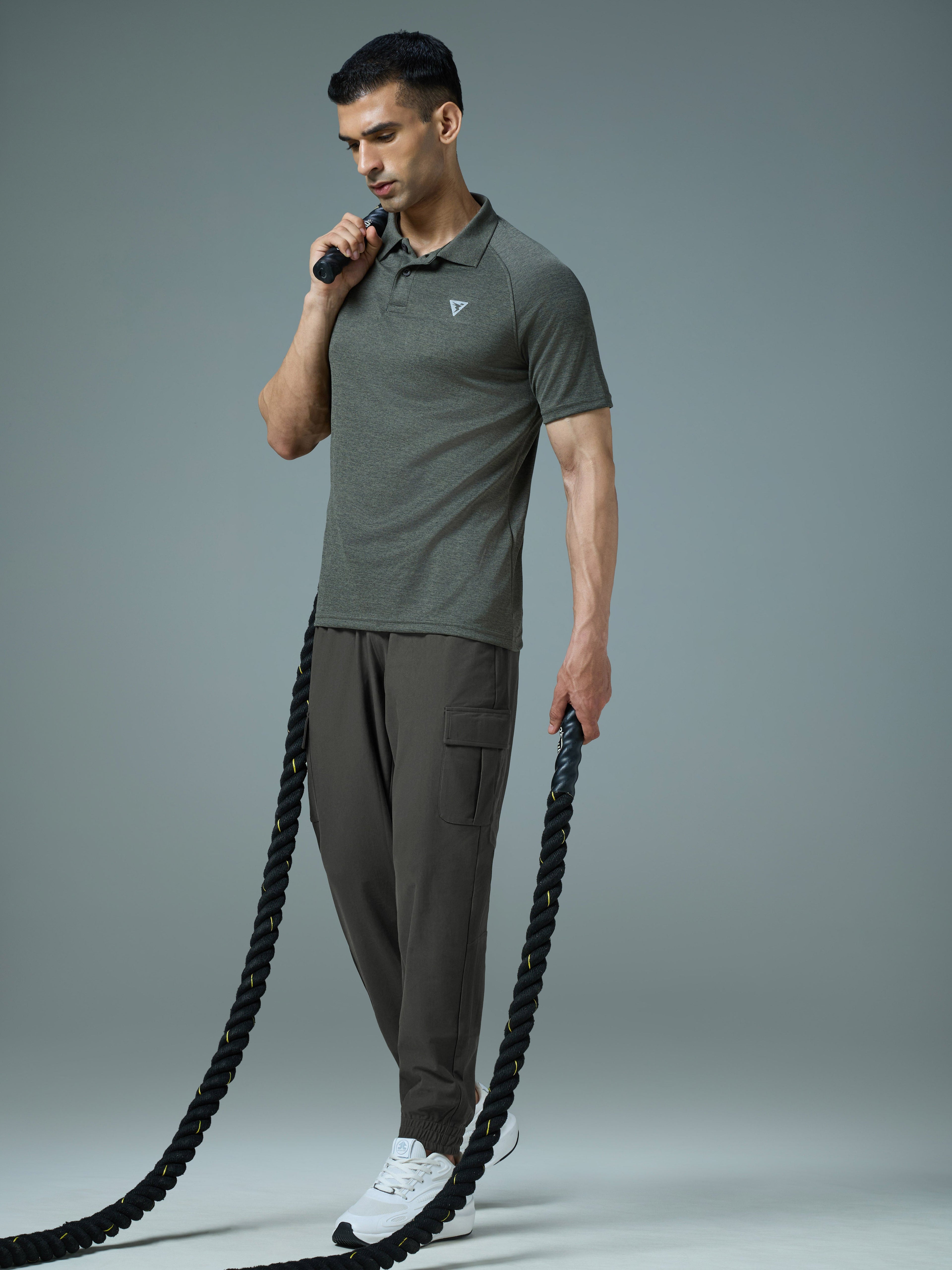 Technosport Cargo Joggers (Duracool) - OR735 - BLACK OLIVE