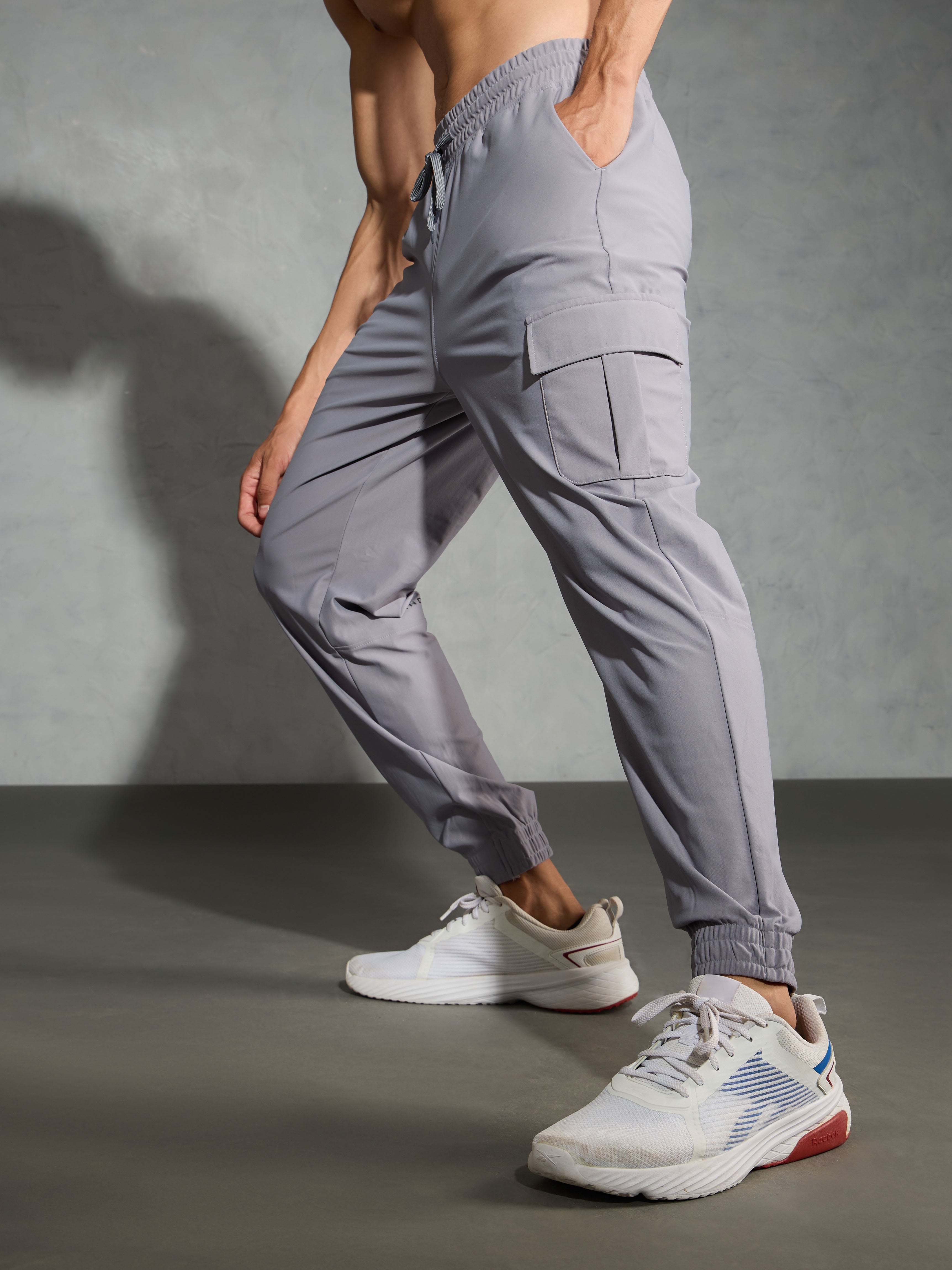 Technosport Cargo Joggers (Duracool) - OR735 - LT GREY B