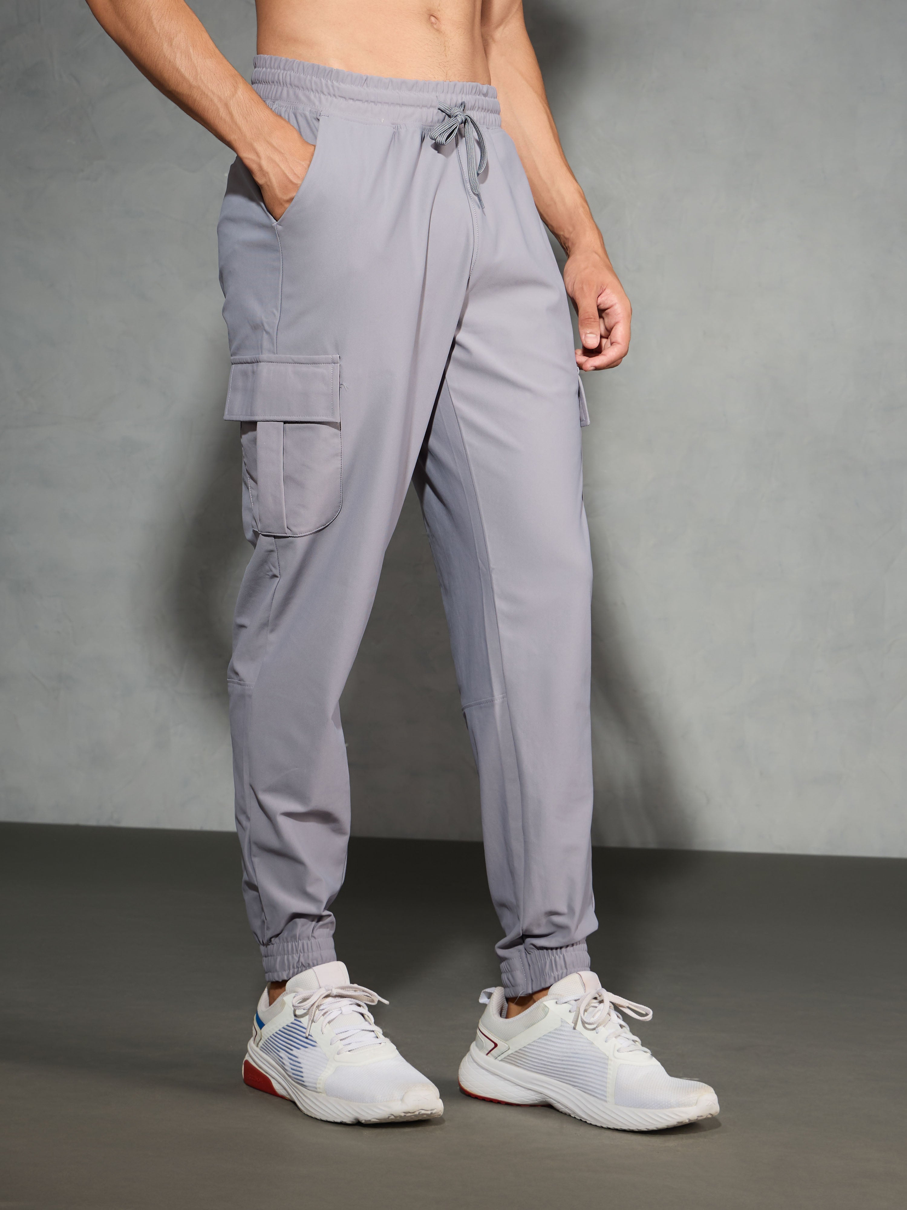 Technosport Cargo Joggers (Duracool) - OR735 - LT GREY B