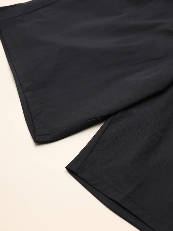 Technosport Men Shorts (Paper Cloth) - OR76 - BLACK