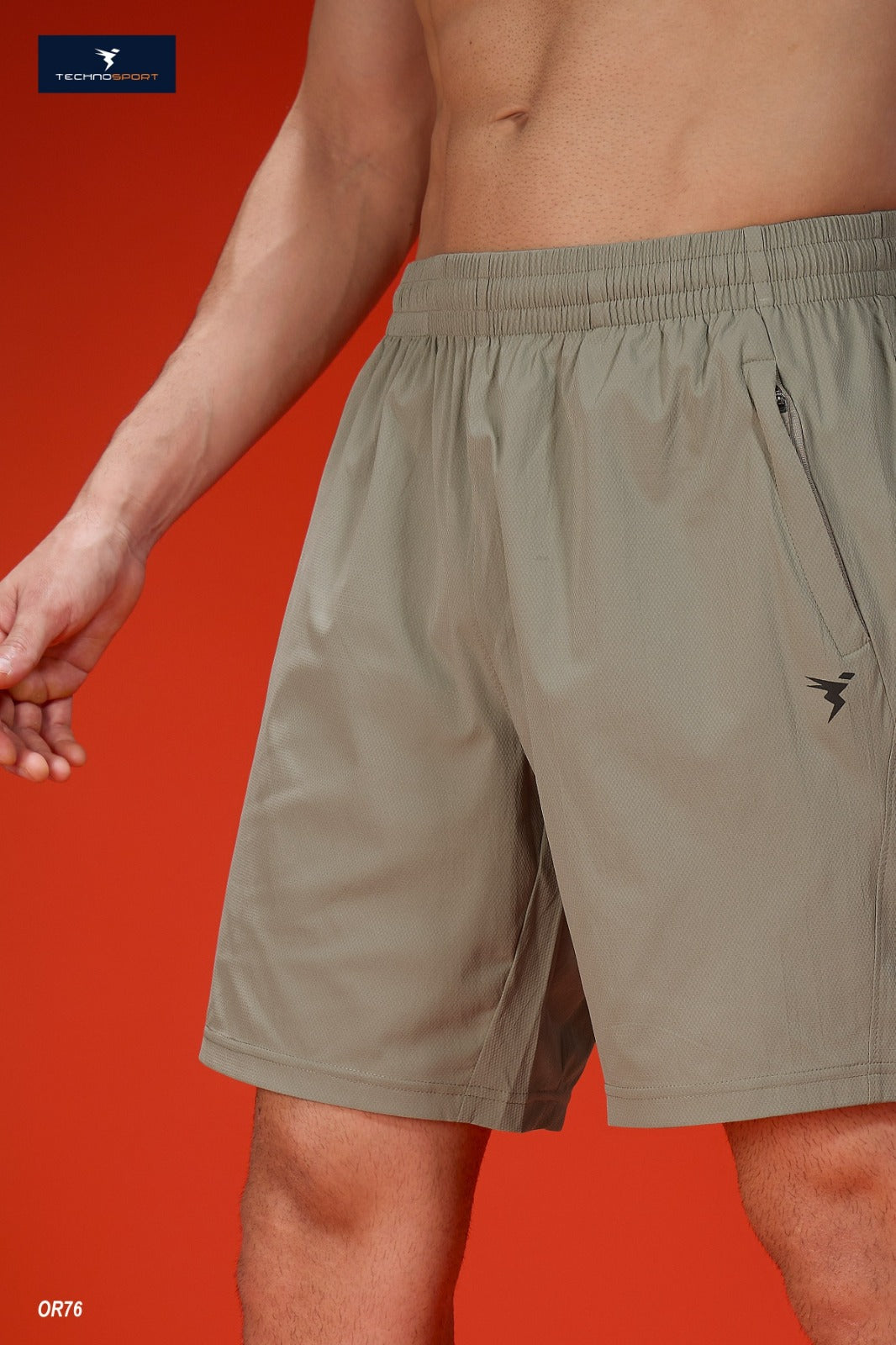 Technosport Men Shorts (Paper Cloth) - OR76 - KHAKI