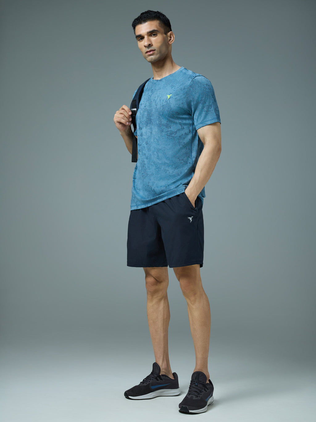 Technosport Men Shorts (Paper Cloth) - OR76 - NAVY B