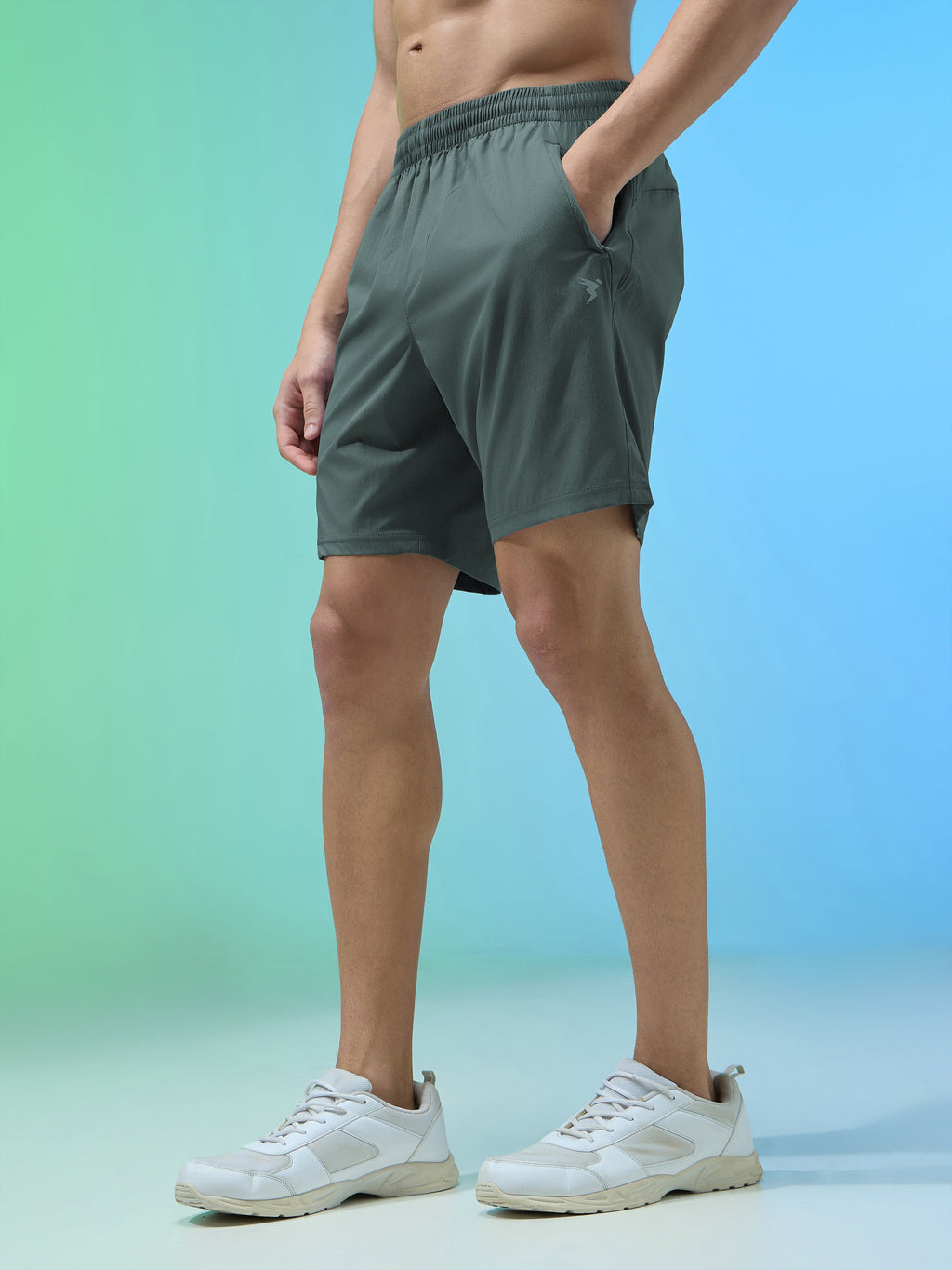 Technosport Men Shorts (Paper Cloth) - OR76 - TREKKING GREEN