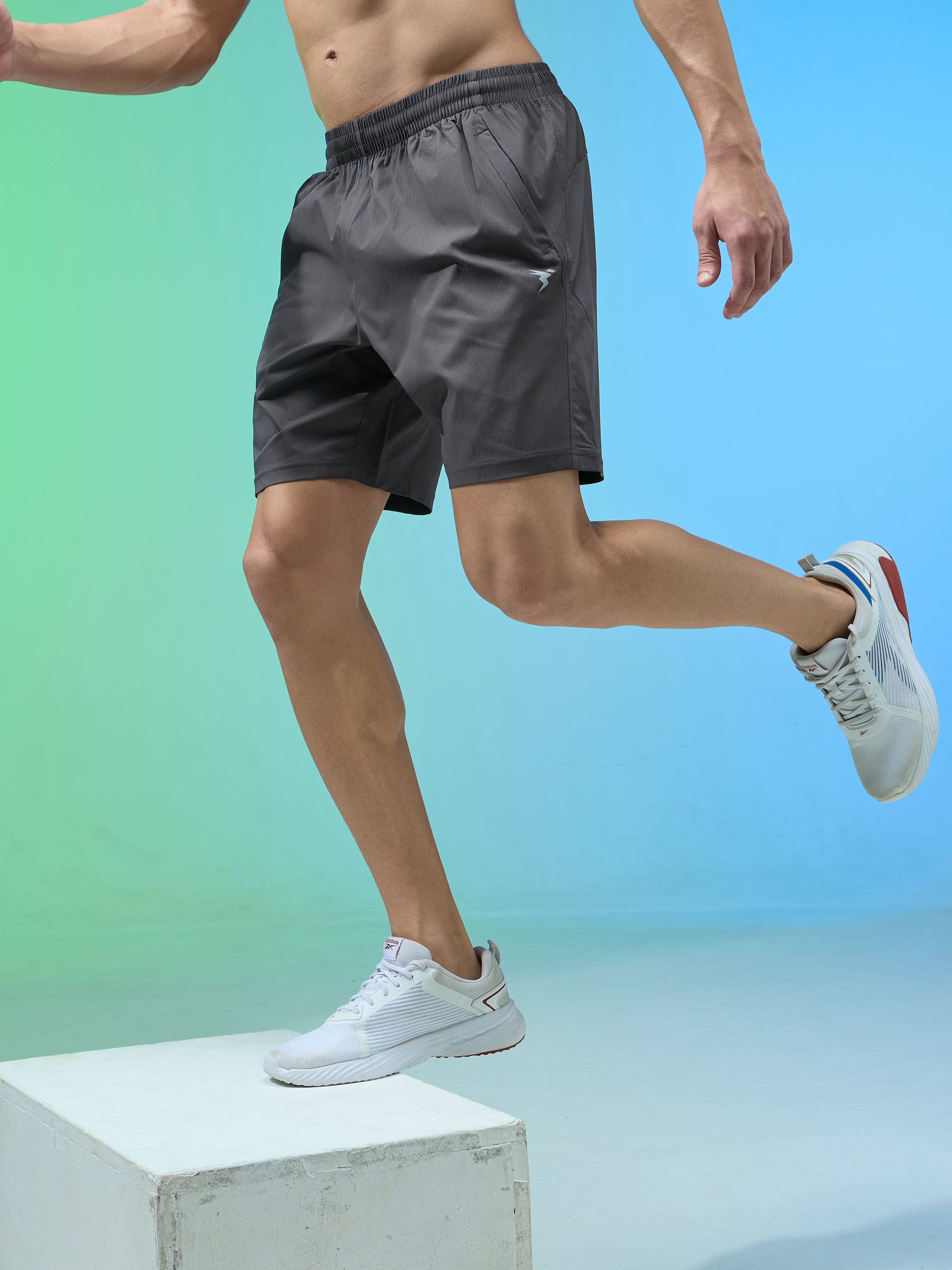 Technosport Men Shorts (Paper Cloth) - OR76 - WOODLAND GRAY