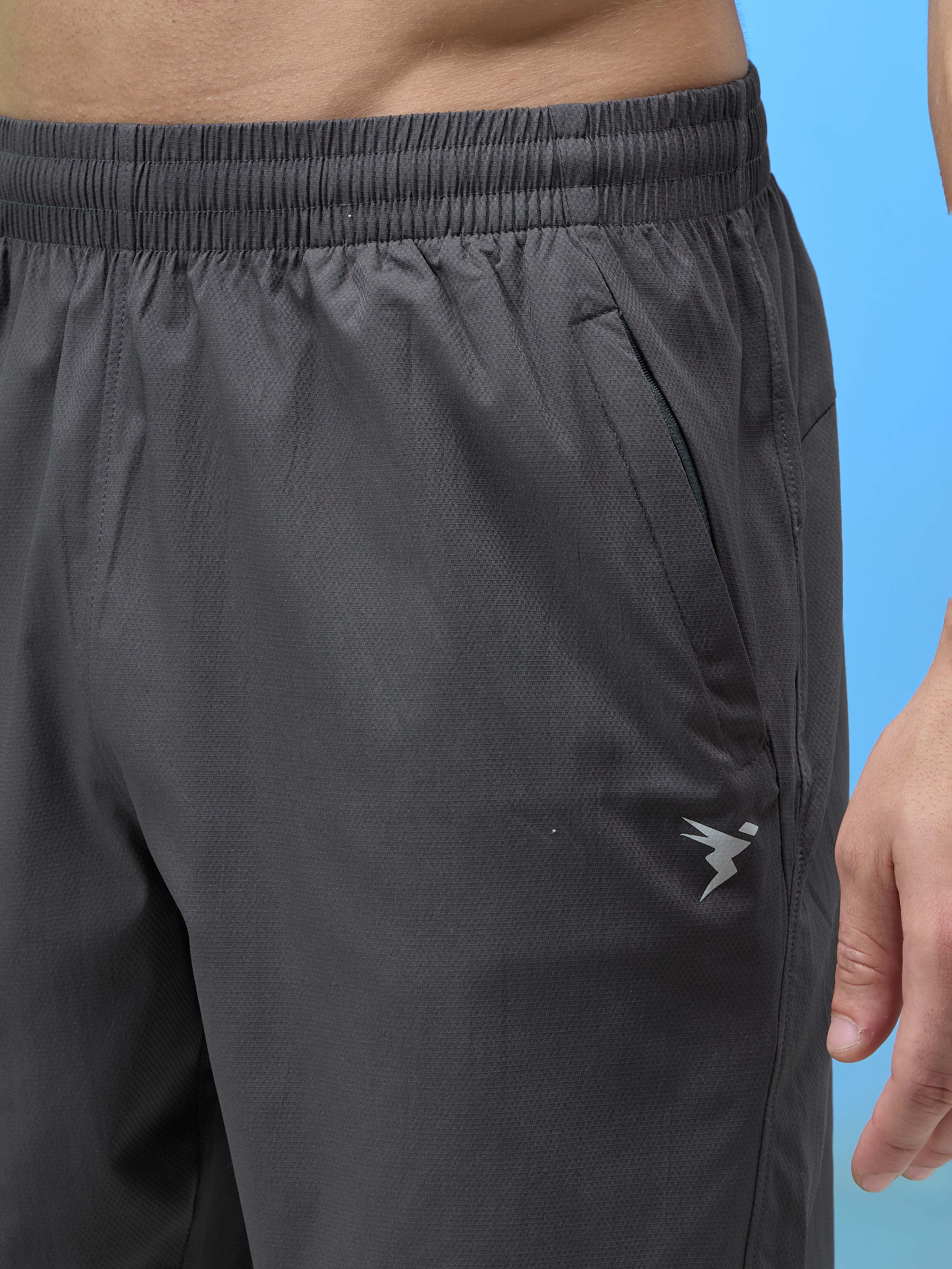 Technosport Men Shorts (Paper Cloth) - OR76 - WOODLAND GRAY