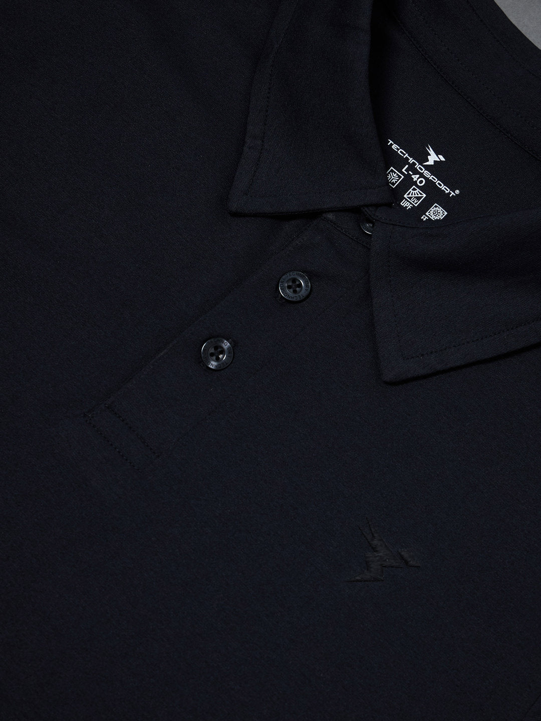 Technosport Collar TShirt - OR81 - BLACK