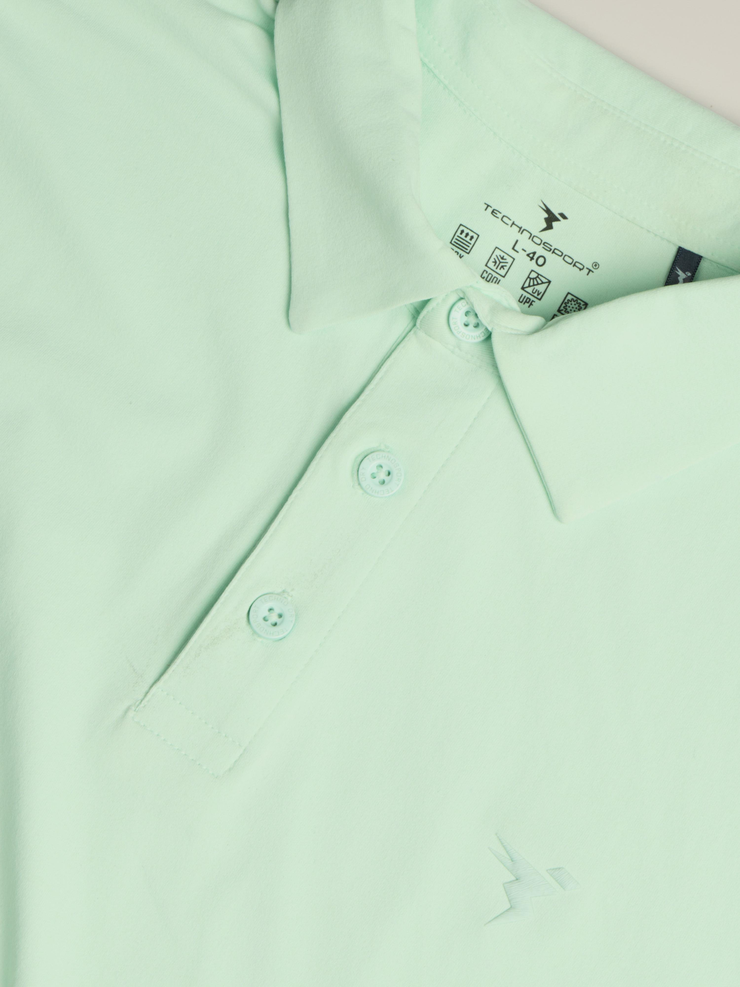 Technosport Collar TShirt - OR81 - MINT GREEN