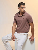 Technosport Collar TShirt - OR81 - OX BLOOD RED