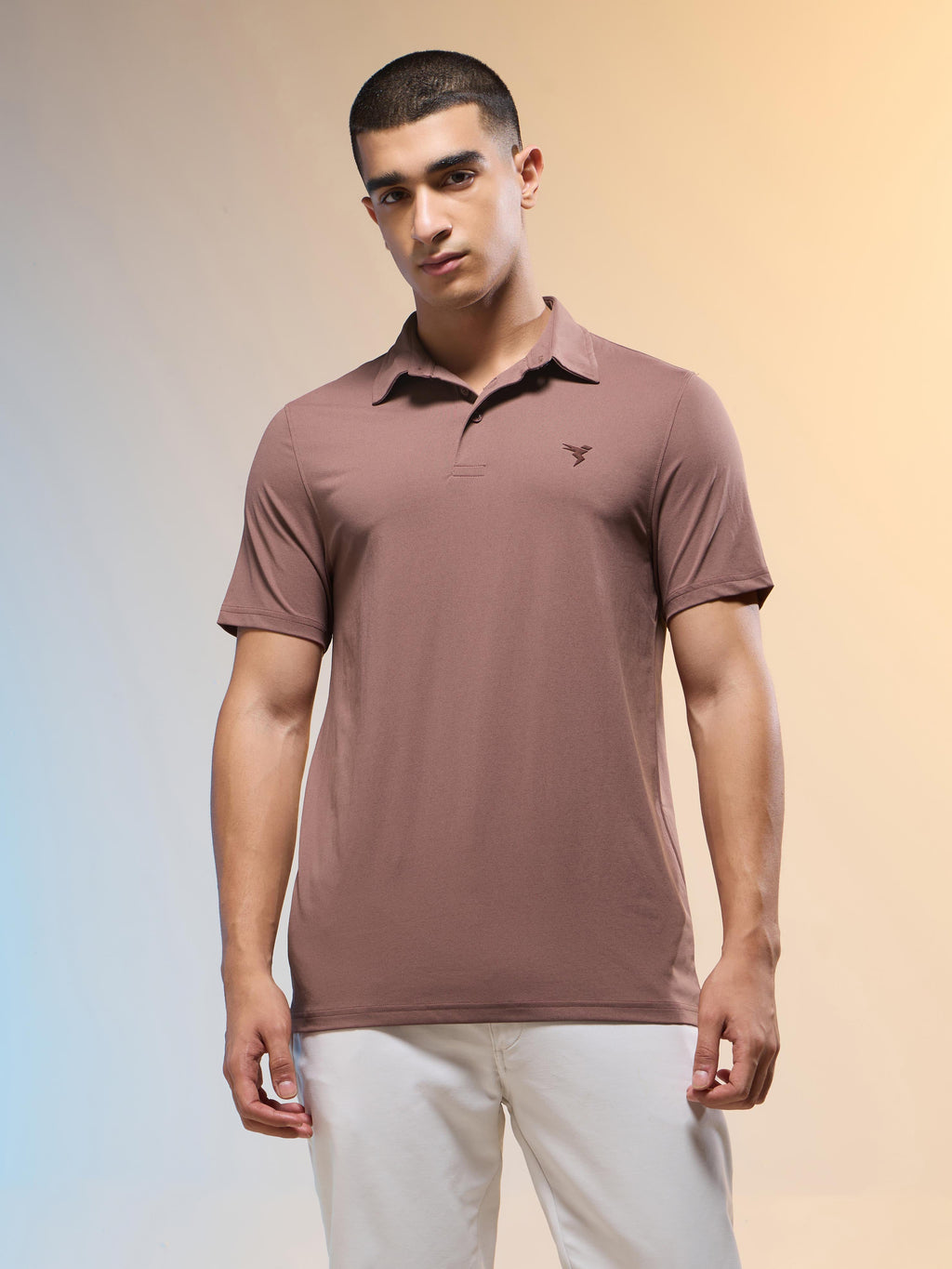 Technosport Collar TShirt - OR81 - OX BLOOD RED