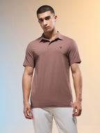 Technosport Collar TShirt - OR81 - OX BLOOD RED