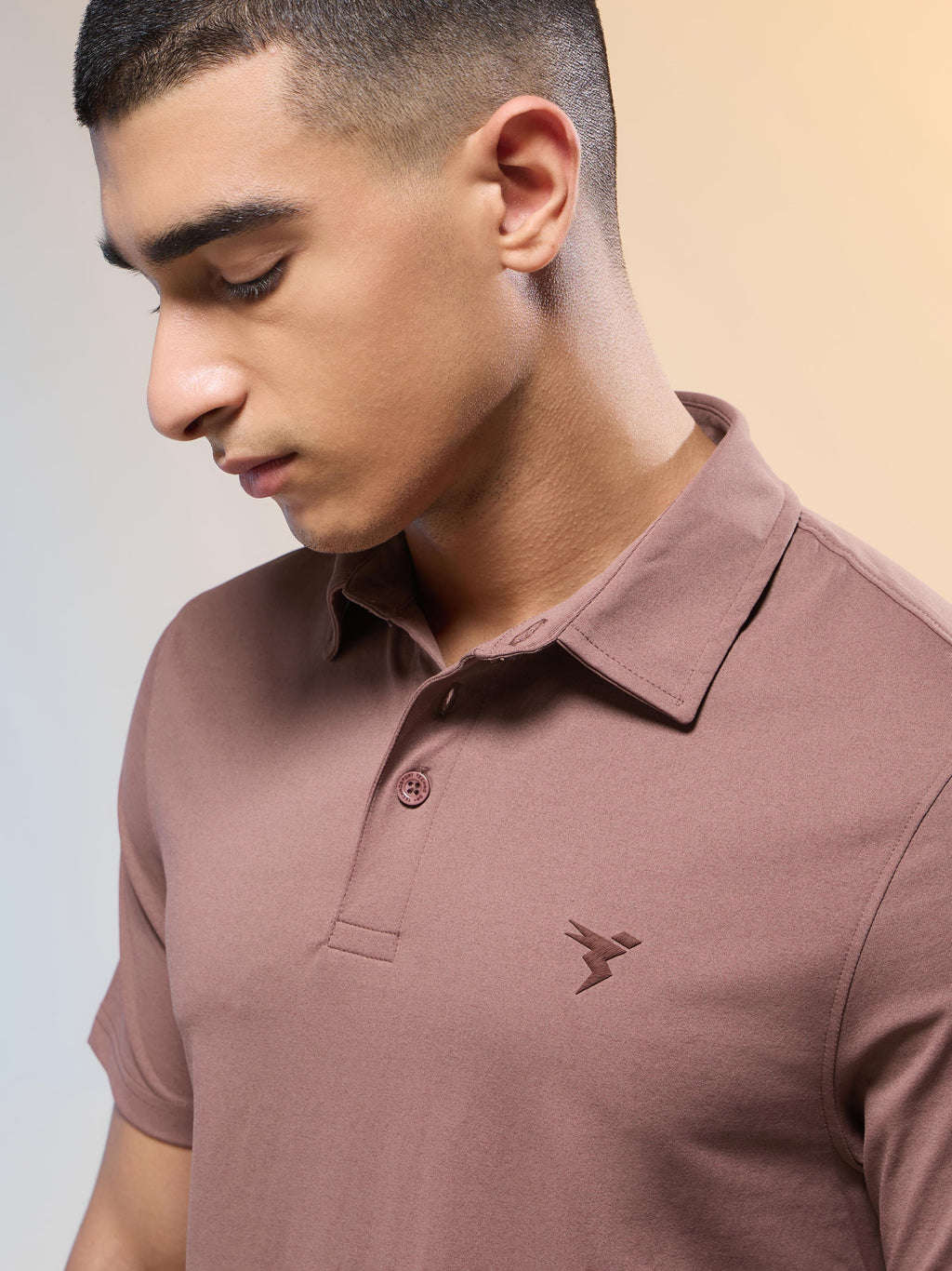Technosport Collar TShirt - OR81 - OX BLOOD RED