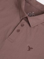 Technosport Collar TShirt - OR81 - OX BLOOD RED