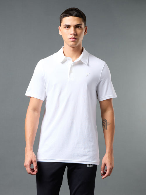 Technosport Collar TShirt - OR81 - WHITE