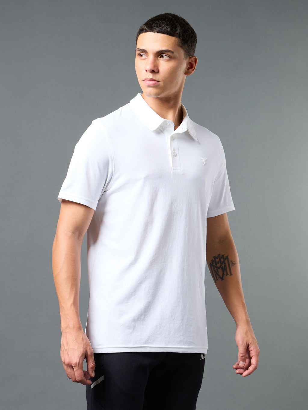 Technosport Collar TShirt - OR81 - WHITE