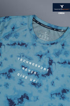Technosport Men Crew Neck Tshirt - OR824 - BLUE STONE