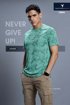 Technosport Men Crew Neck Tshirt - OR824 - LAKE GREEN