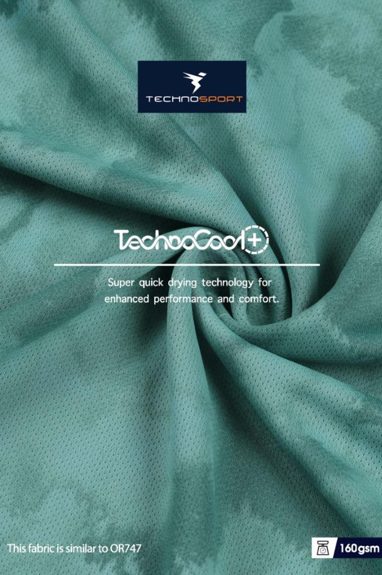 Technosport Men Crew Neck Tshirt - OR824 - LAKE GREEN