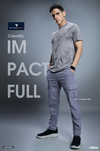 Technosport Men Crew Neck Tshirt - OR824 - LT GREY