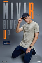 Technosport Men Crew Neck Tshirt - OR824 - OYSTER GRAY
