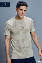 Technosport Men Crew Neck Tshirt - OR824 - OYSTER GRAY