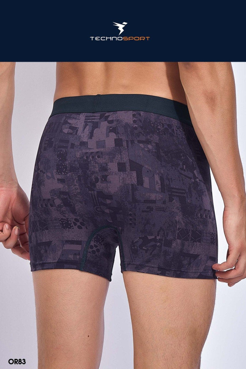 Technosport Men Printed Underwear (Elasto Lite) - OR83 - GRAPE VINE