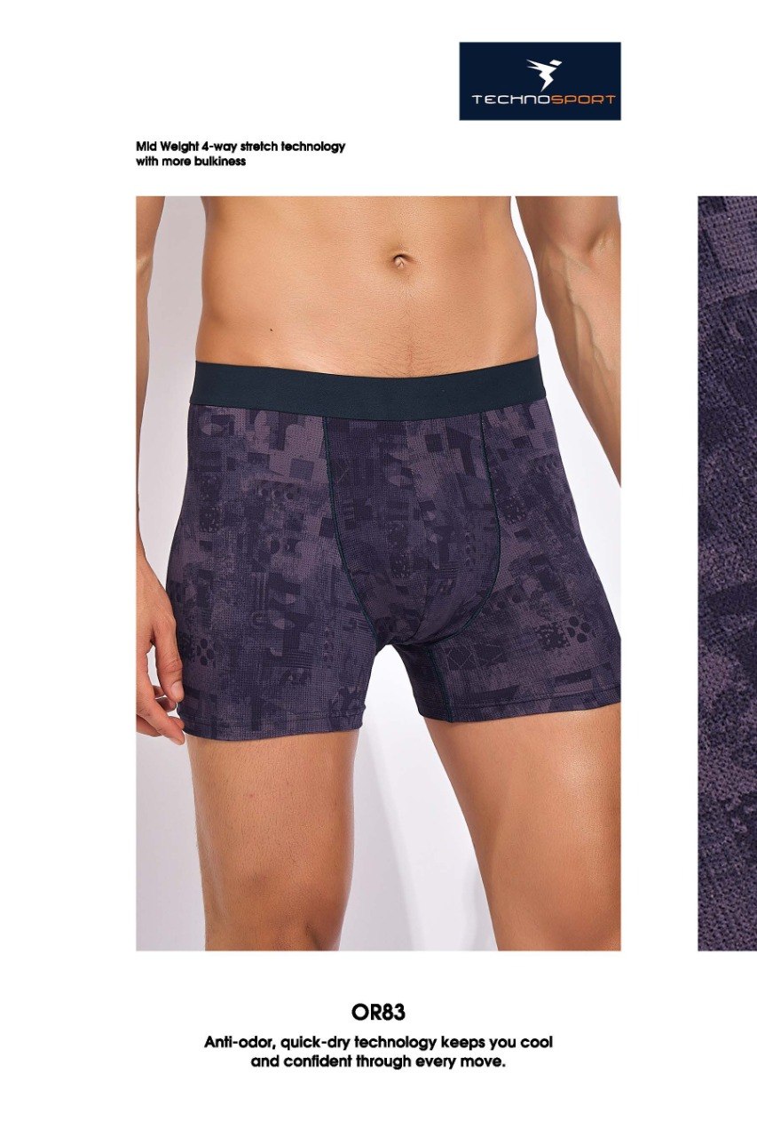 Technosport Men Printed Underwear (Elasto Lite) - OR83 - GRAPE VINE