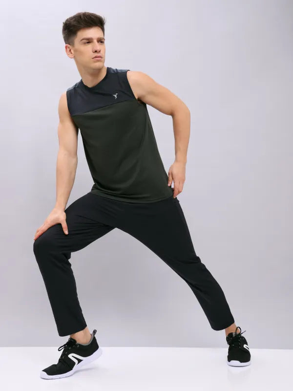 Technosport Relax Fit Trackpant (Elasto Plus) - OR85 - BLACK