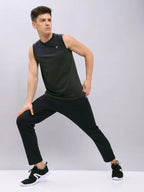 Technosport Relax Fit Trackpant (Elasto Plus) - OR85 - BLACK