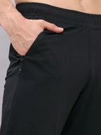 Technosport Relax Fit Trackpant (Elasto Plus) - OR85 - BLACK