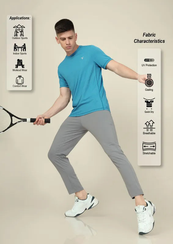Technosport Relax Fit Trackpant (Elasto Plus) - OR85 - IRON GREY