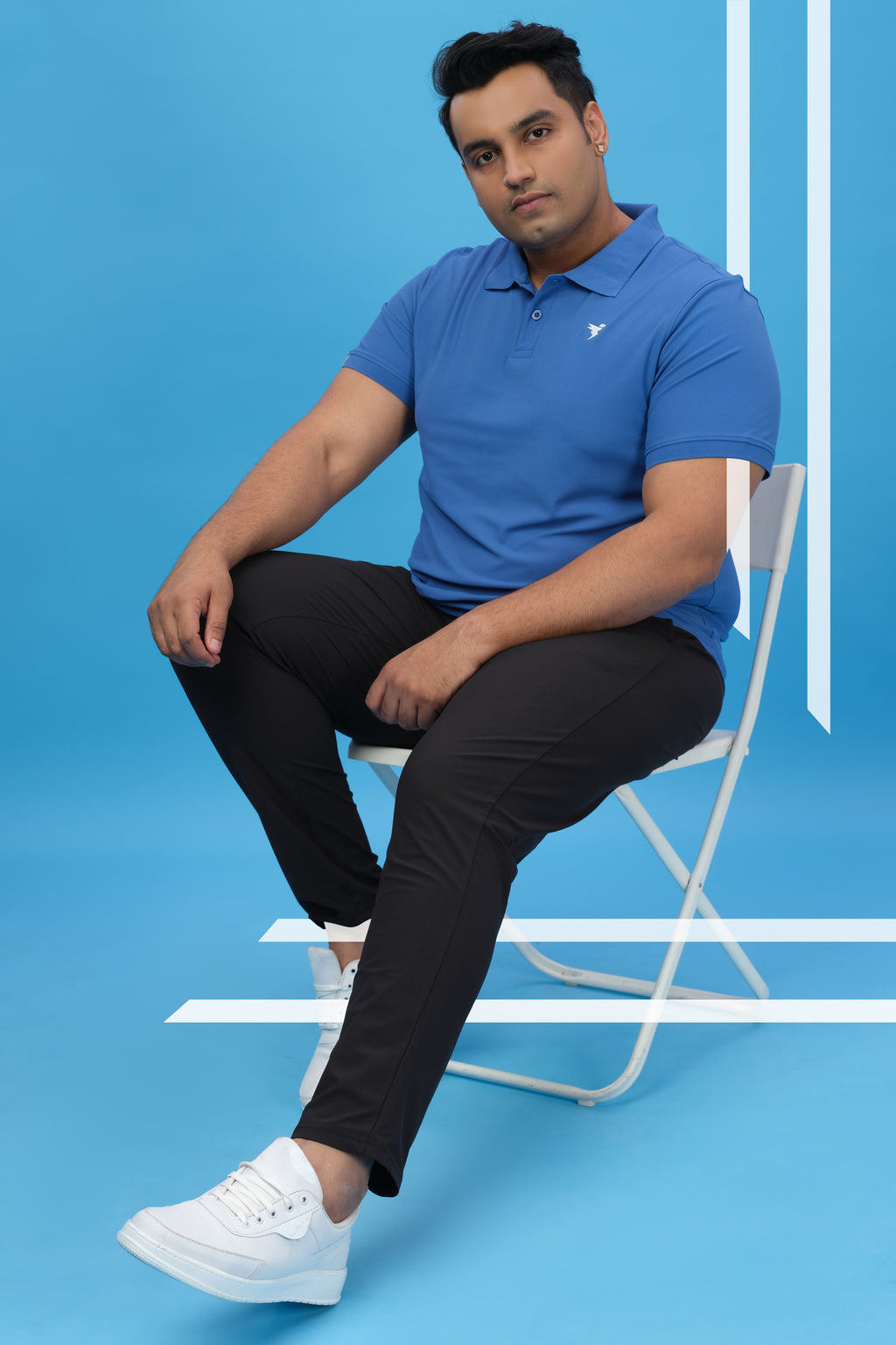 Technosport Men Relax Fit Trackpant - OR89B - BLACK