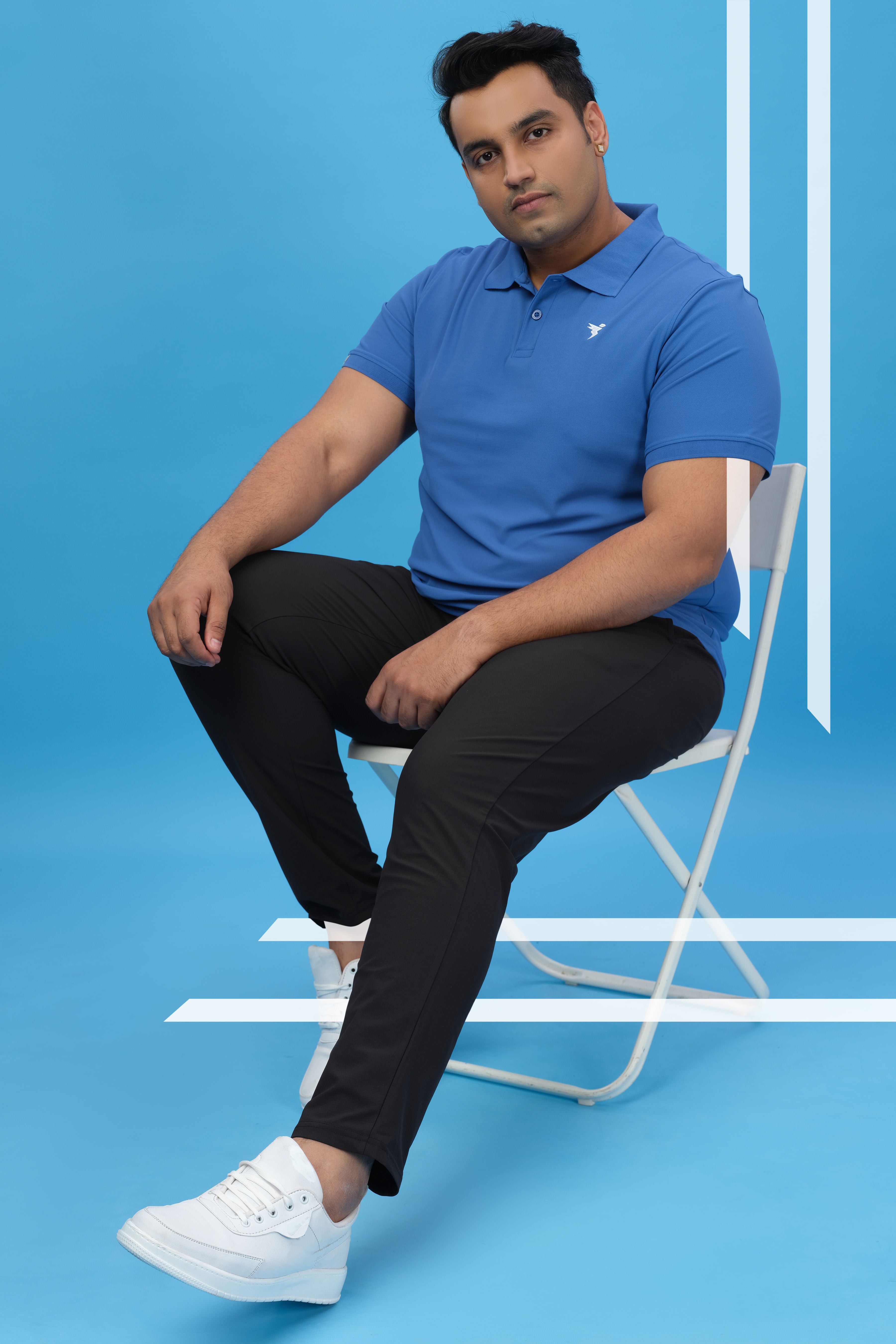Technosport Men Relax Fit Trackpant - OR89B - BLACK