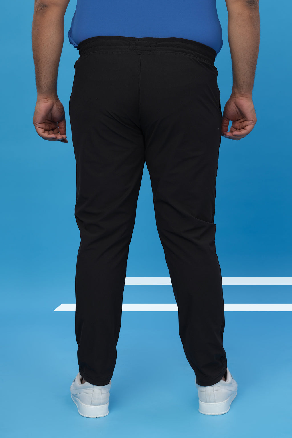 Technosport Men Relax Fit Trackpant - OR89B - BLACK